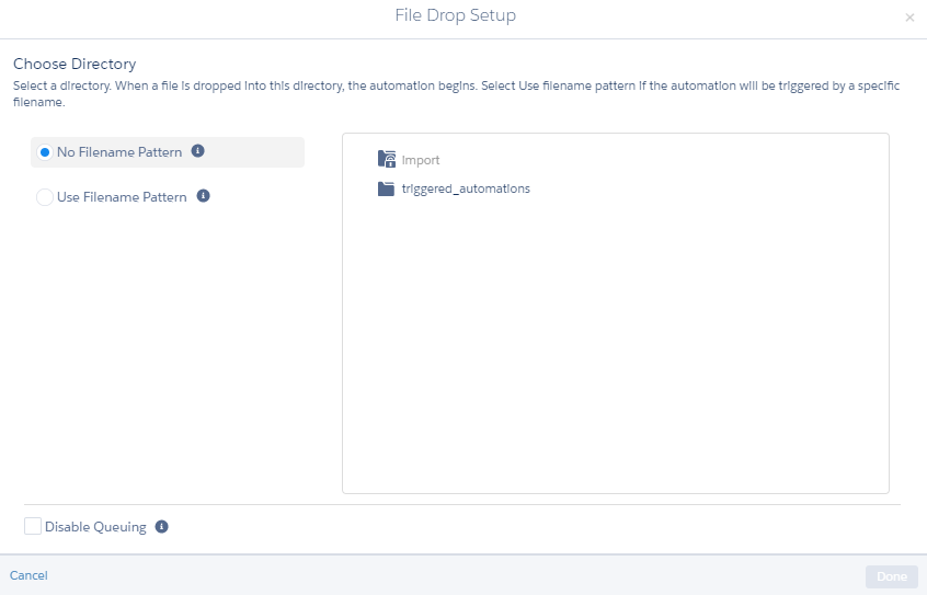 File Drop Automation Setup